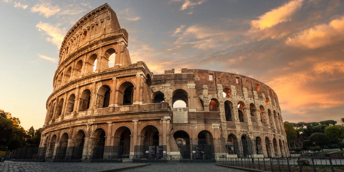 Roman Colosseum at Dusk