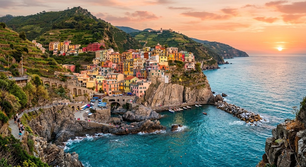 五漁村＊搭乘鐵路Cinque Terre